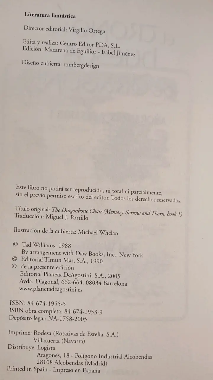 El Trono de Huesos de Dragón de Tad Williams - 2