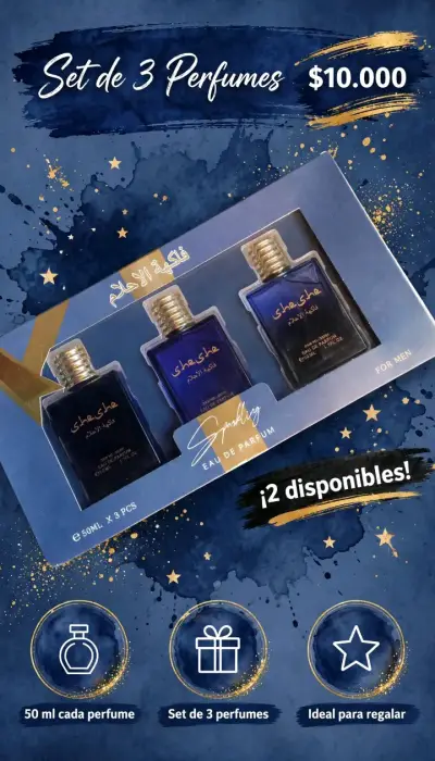 Set de 3 perfumes de 50 ml cada uno - miniatura 2