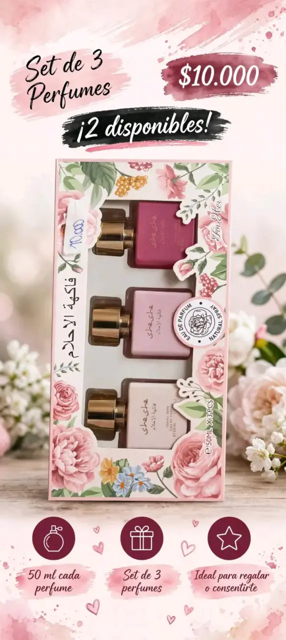 Set de 3 perfumes de 50 ml cada uno - 3