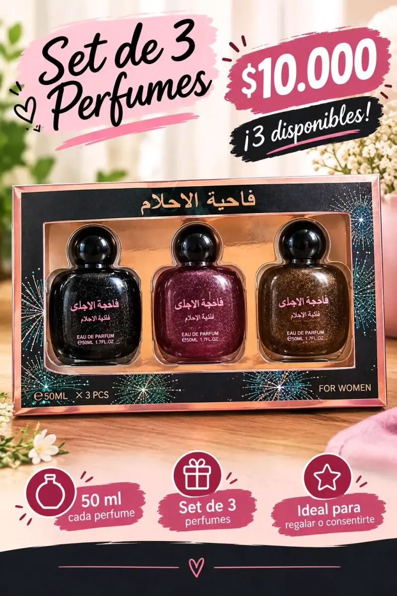 Set de 3 perfumes de 50 ml cada uno - 4