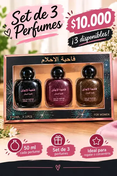 Set de 3 perfumes de 50 ml cada uno - miniatura 4