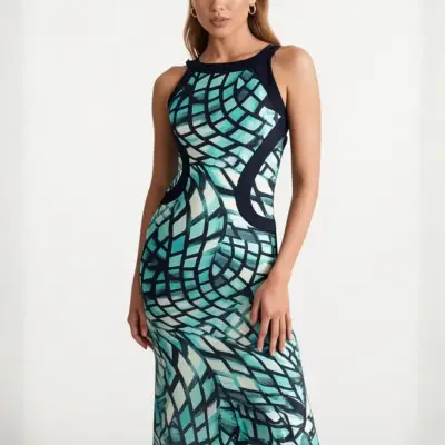 Vestido Maxi Mosaico MT Collection Talla S - miniatura 4