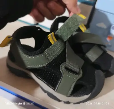 Sandalias de Niño con Velcro Verde y Negro - miniatura 4