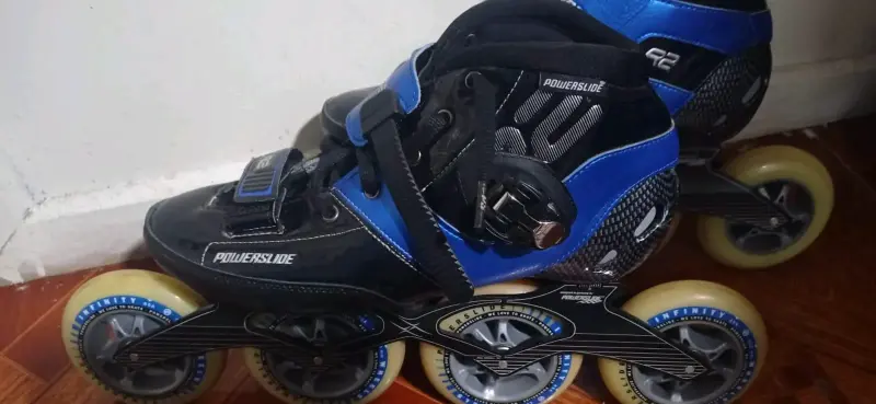 Patines en línea Powerslid de velocidad azul y neg - 1