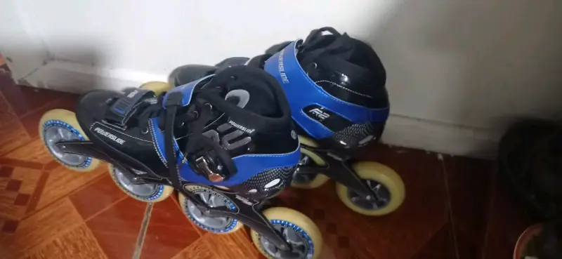Patines en línea Powerslid de velocidad azul y neg - 3