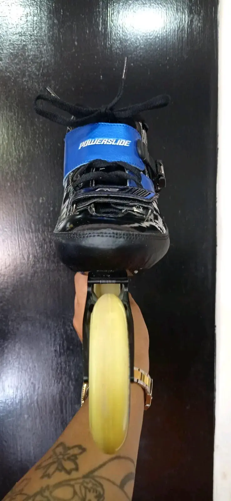Patines en línea Powerslid de velocidad azul y neg - 4