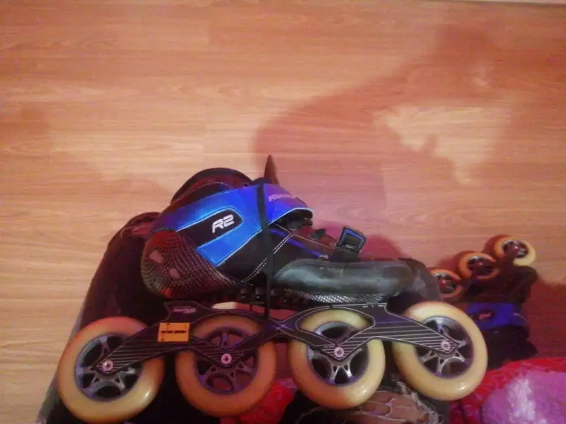 Patines en línea Powerslid de velocidad azul y neg - 5