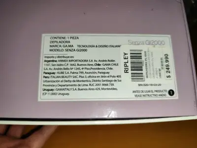 Depiladora IPL Gama Senza GI2000 con 5 niveles de intensidad - miniatura 1