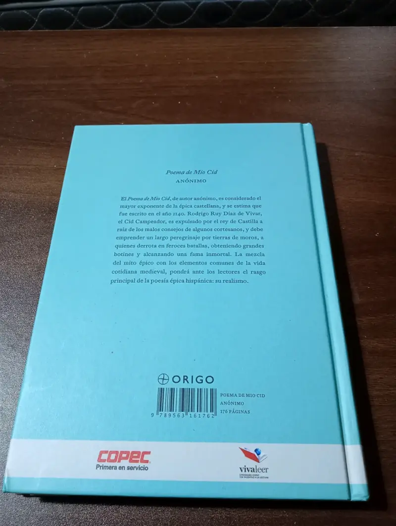 Libro Poema de Mio Cid Edición Origo - 2