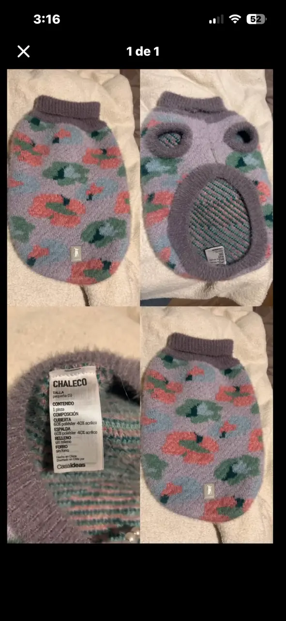 Chaleco para perro pequeño Casaideas