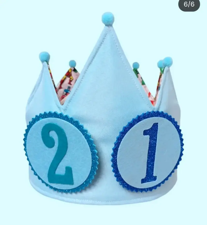 Corona de cumpleaños infantil con diseño de superhéroes - 6