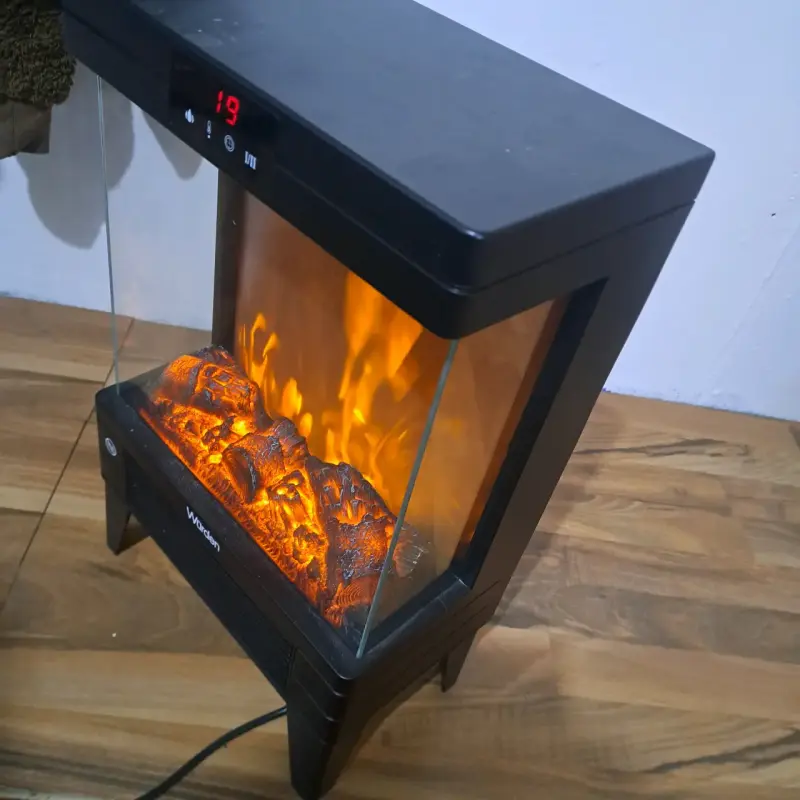 Chimenea eléctrica con efecto de llama y control remoto - 1