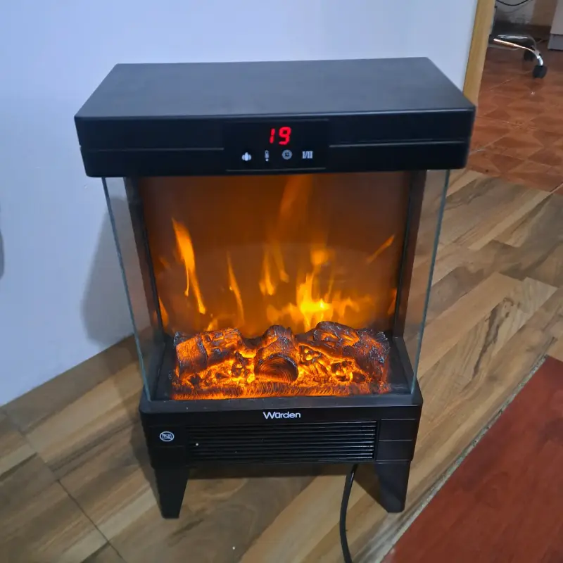 Chimenea eléctrica con efecto de llama y control remoto - 4
