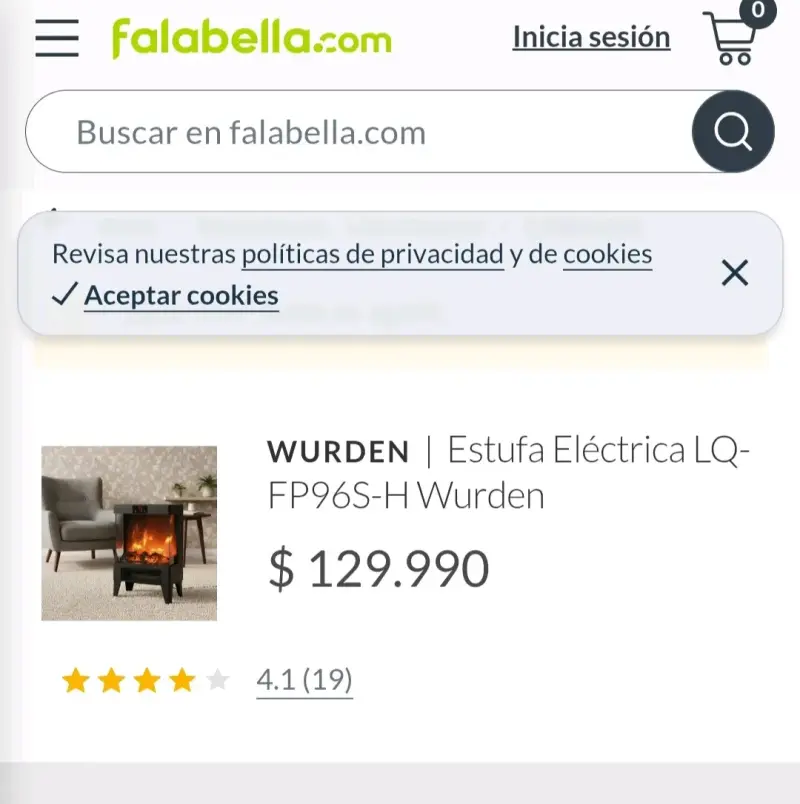 Chimenea eléctrica con efecto de llama y control remoto - 5