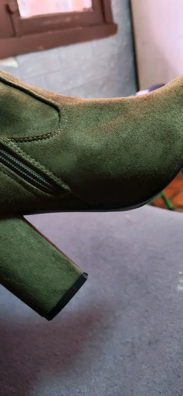 Botas altas de gamuza verde oscuro - 2
