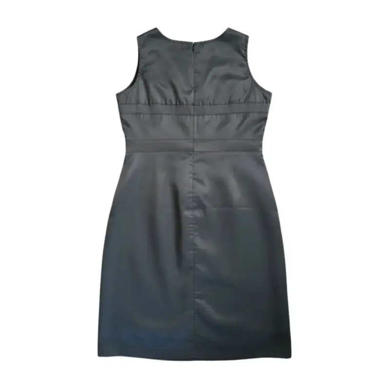 Vestido Corto Satinado Malla Perry Ellis Talla XL - 2