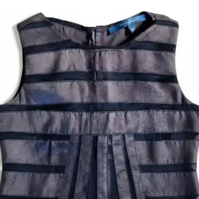 Vestido Corto Satinado Malla Perry Ellis Talla XL - miniatura 3