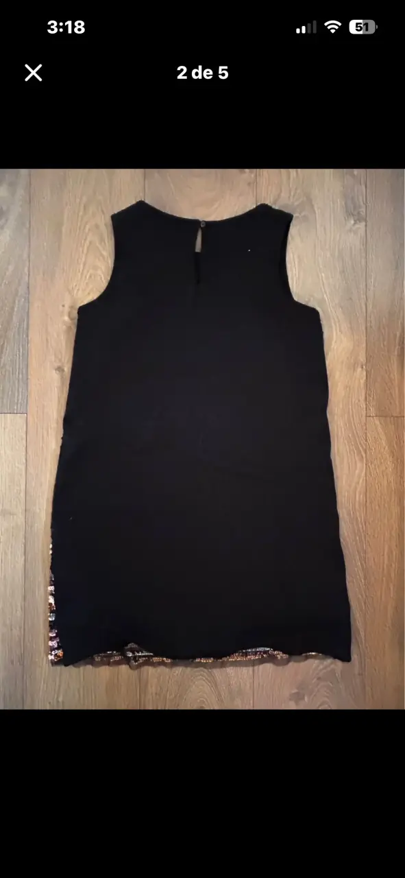 Vestido de lentejuelas H&M para niña - 2