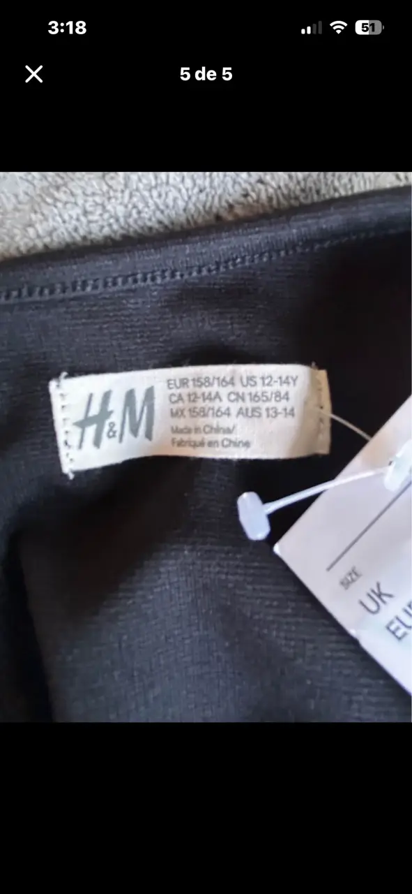 Vestido de lentejuelas H&M para niña - 5