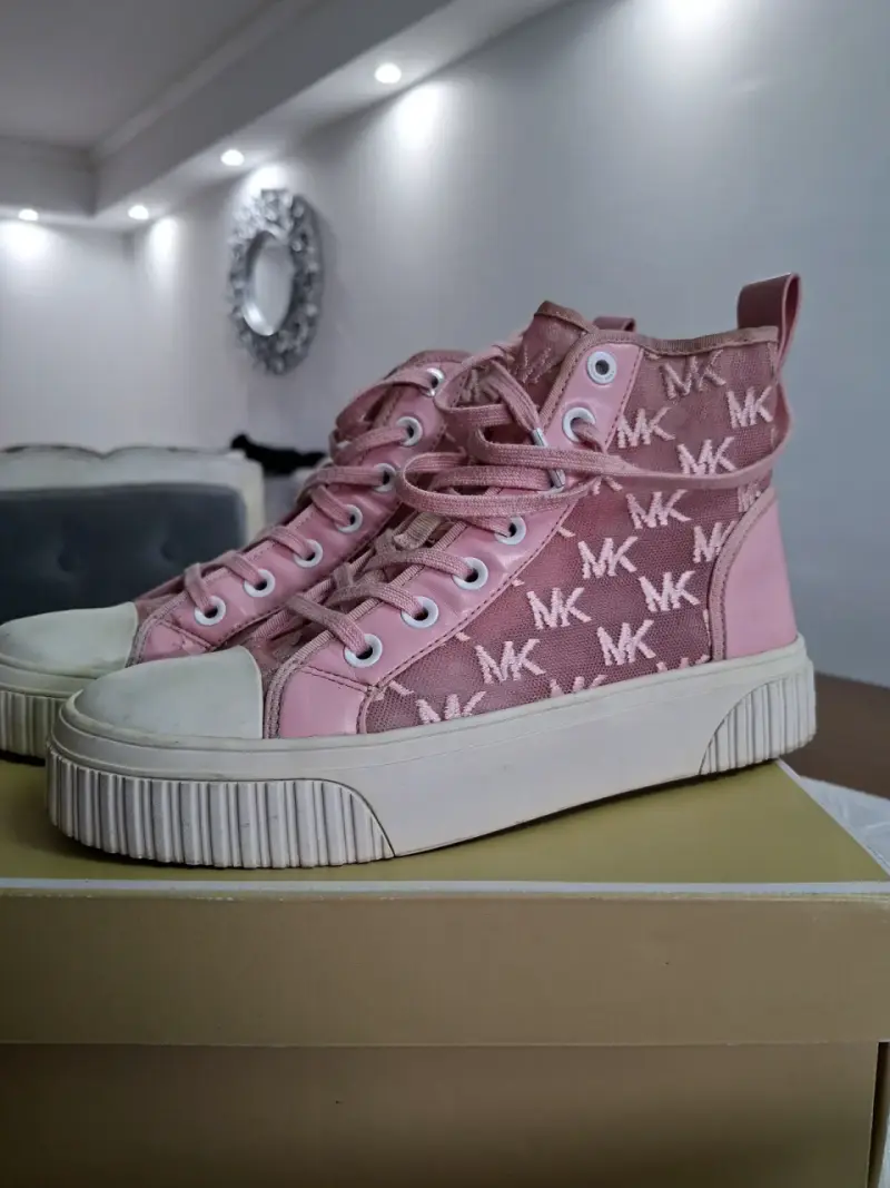 Zapatillas altas rosas Michael Kors con logo - 1