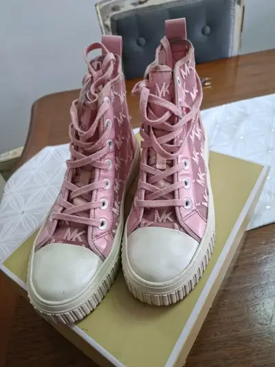 Zapatillas altas rosas Michael Kors con logo - miniatura 2