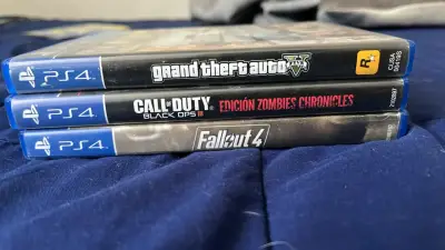 Juegos PS4: GTA V, COD Black Ops III, Fallout 4 - miniatura 1