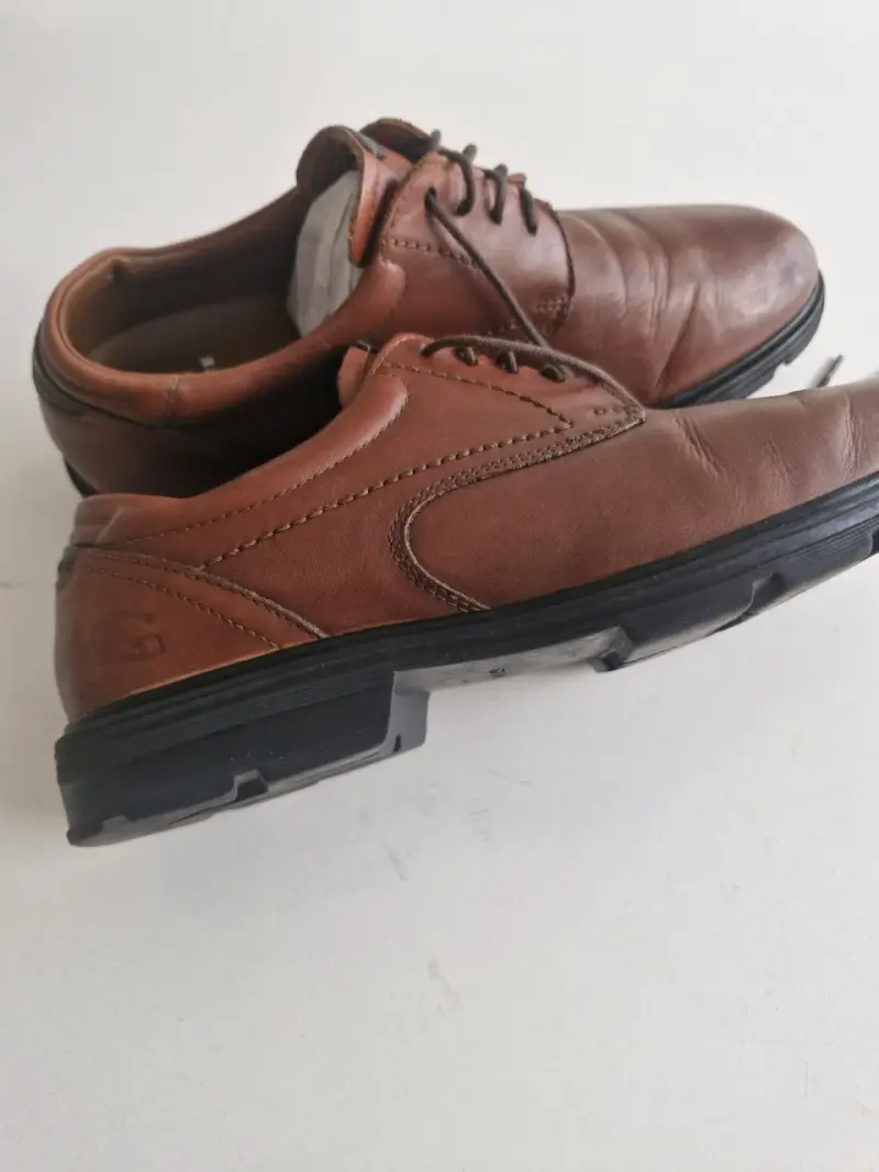 Zapatos de cuero marrón para hombre talla 42 - 2