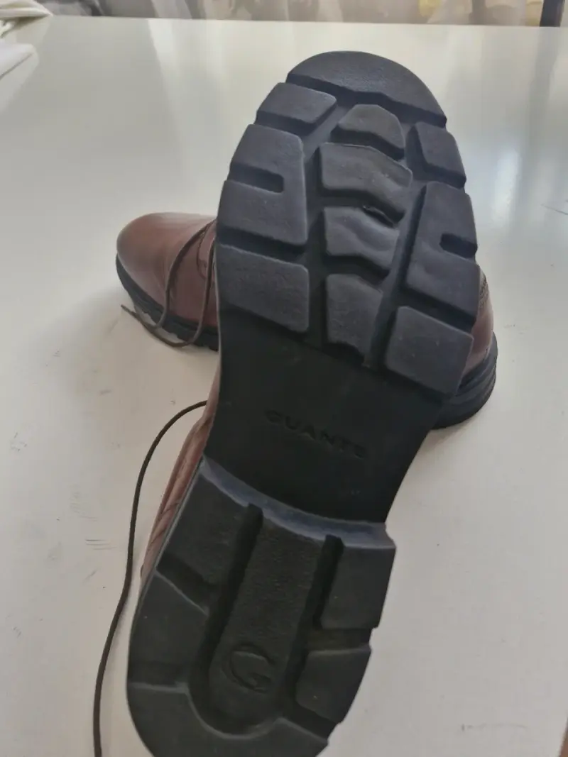 Zapatos de cuero marrón para hombre talla 42 - 4
