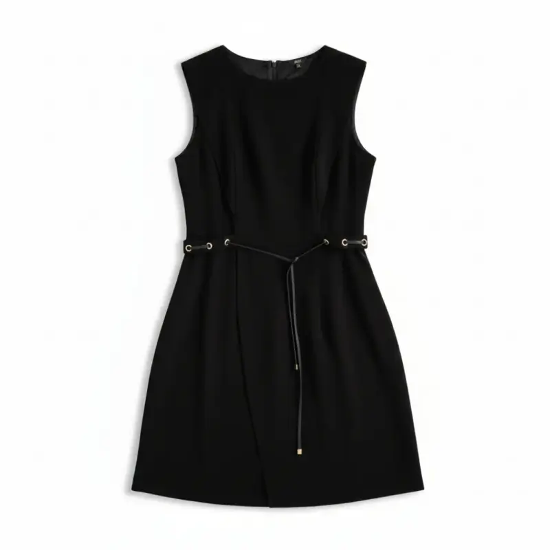 Vestido Elegante Ejecutivo Negro ASH Talla XL - 1