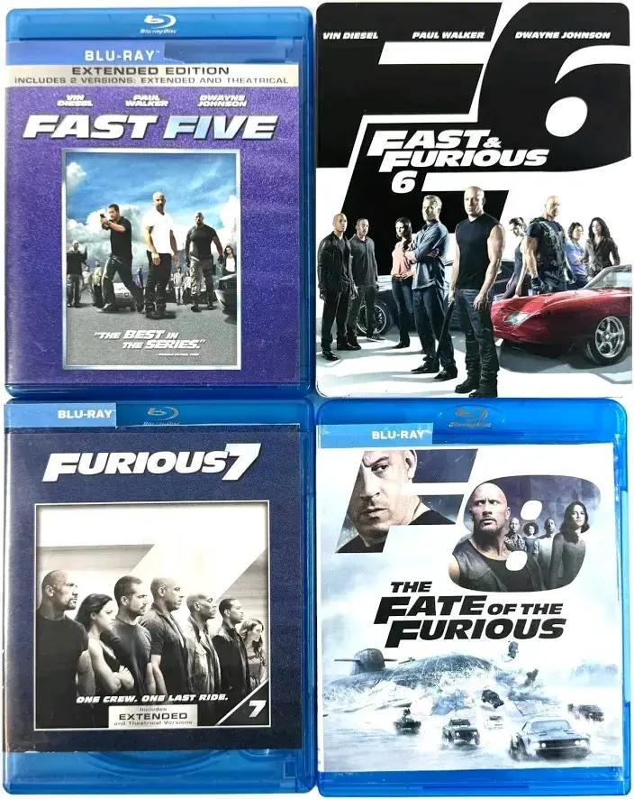 Colección Blu-ray Fast & Furious 5-8