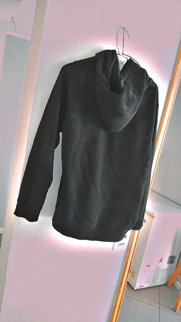 Polerón negro con capucha Spalding - 2