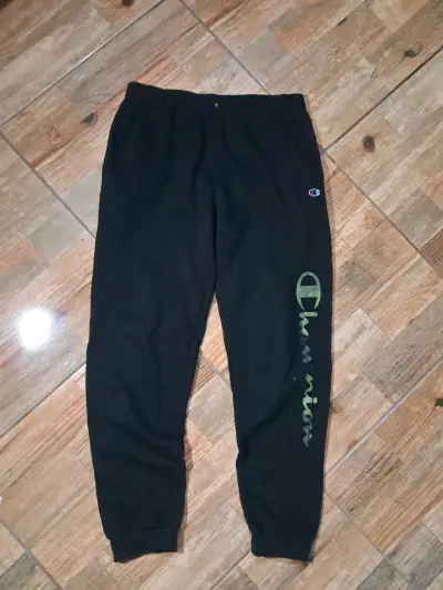 Pantalones deportivos negros Champion para hombre - miniatura 1