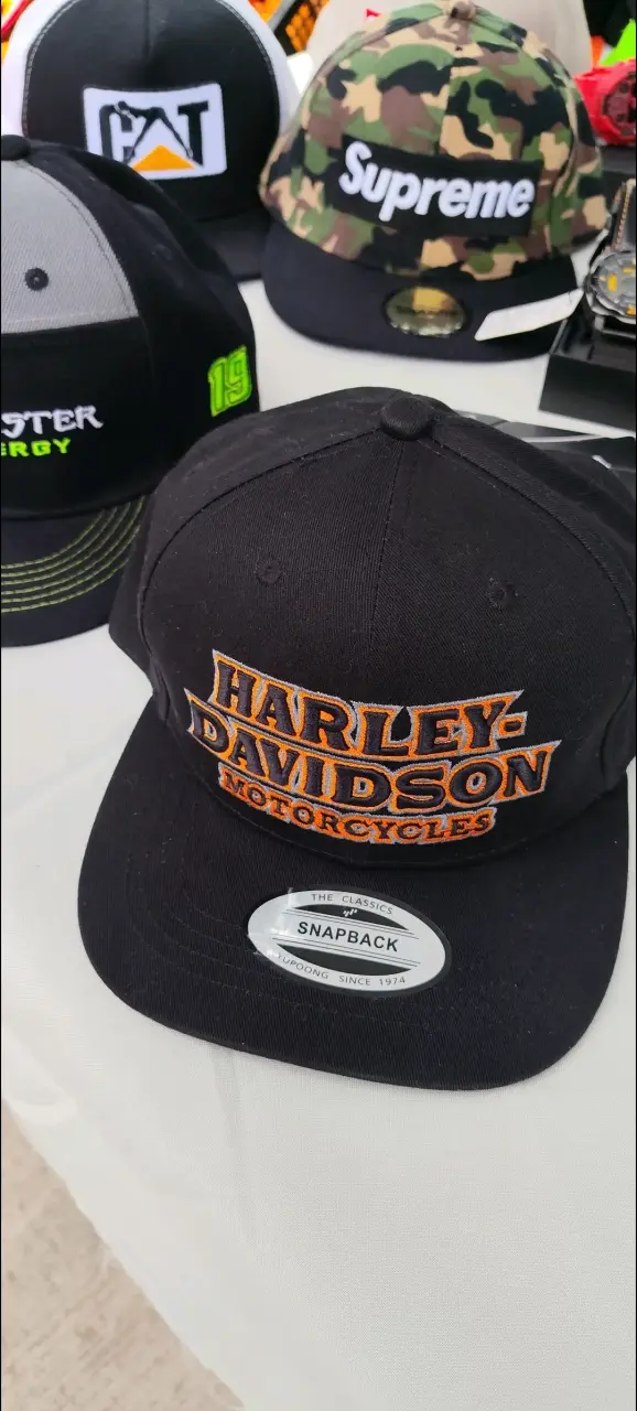 Gorra Harley-Davidson negra con logo bordado - 3