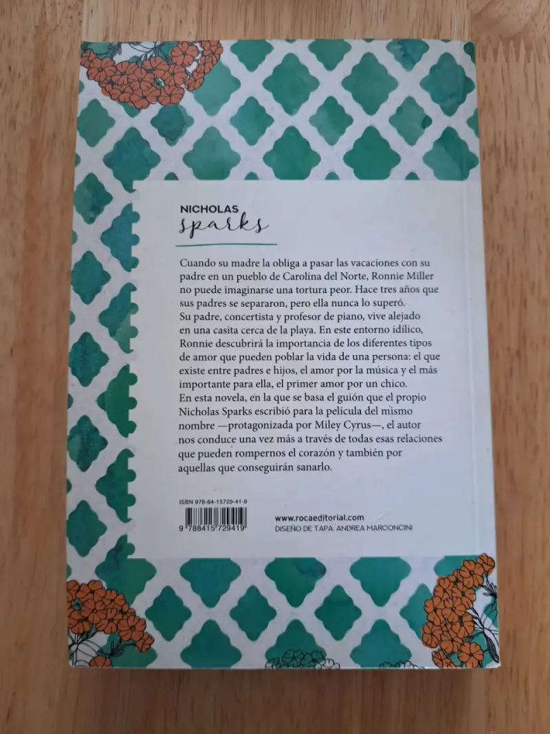 Libro 'La Última Canción' de Nicholas Sparks - 2