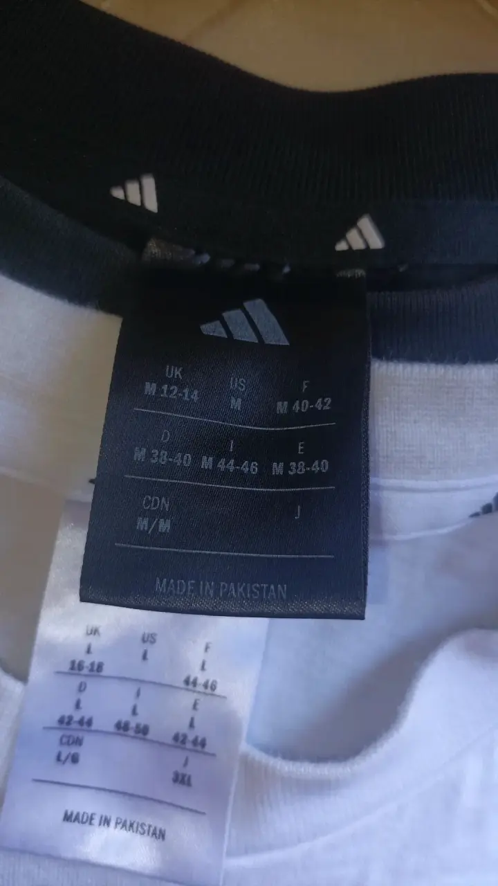 Pack de 2 poleras Adidas Talla M y L - 2