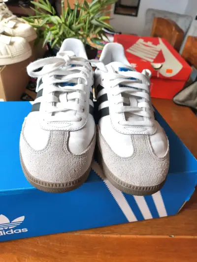 Zapatillas Adidas Samba blancas - miniatura 3