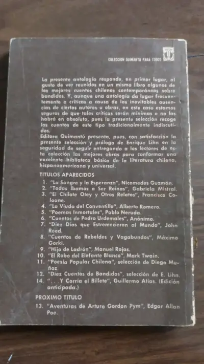 Libro 'Diez cuentos de bandidos' por Enrique Lihn - miniatura 2