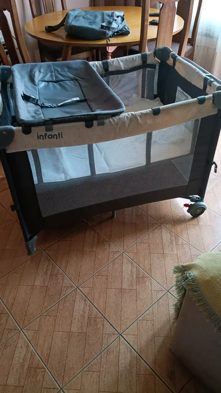 Cuna corral Infanti plegable gris - 2