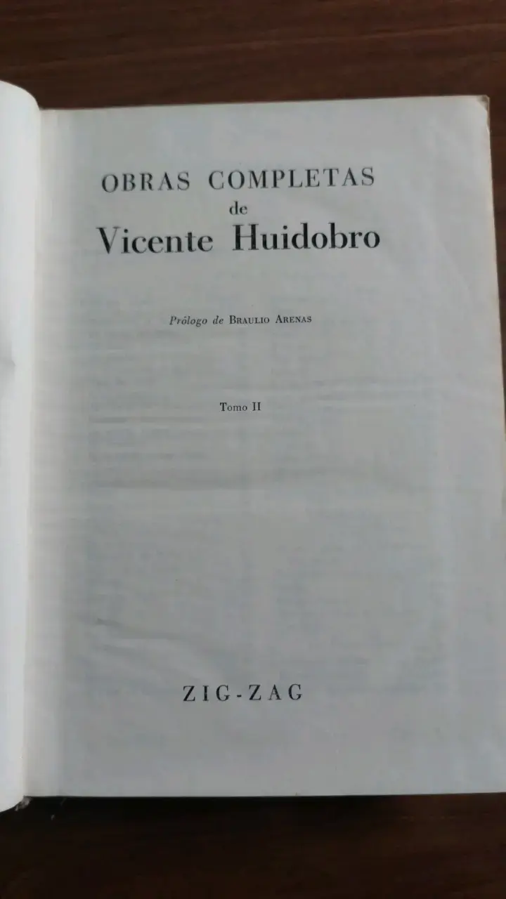 Obras Completas de Vicente Huidobro Tomo II - 2
