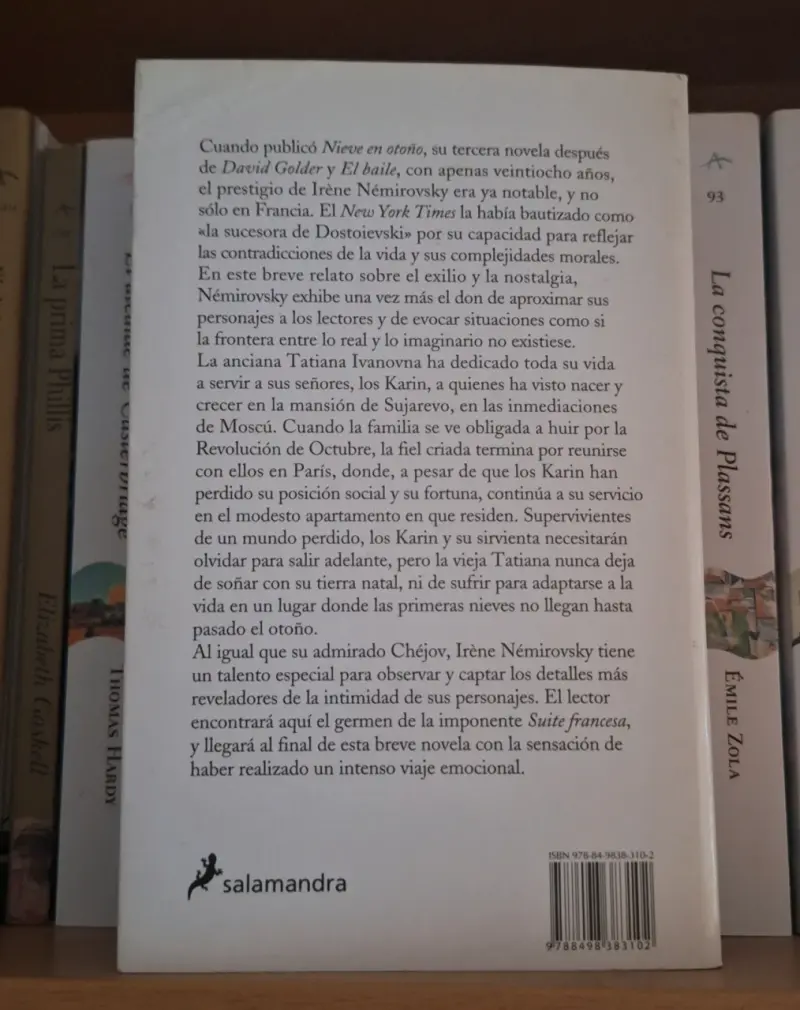 Nieve en Otoño de Irène Némirovsky - 2