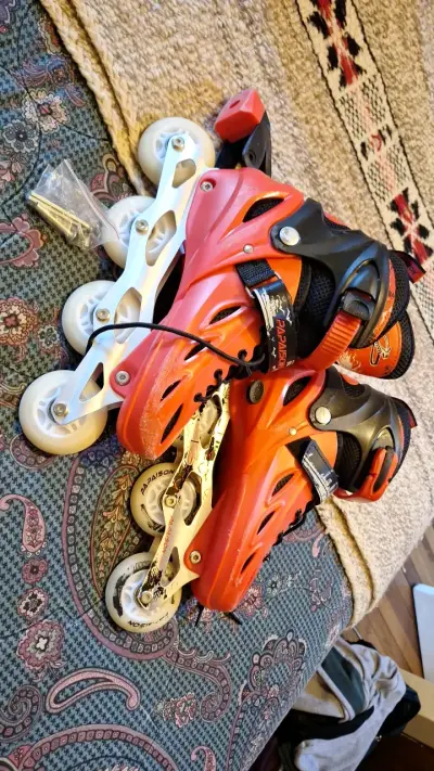 Patines en línea rojos Papaison ajustables 36-41 - miniatura 1