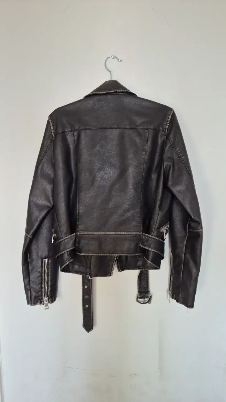 Chaqueta motera cuerina Calvin Klein - 3
