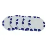 Fichas de Póker Blancas con Detalles Azules - 1