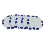 Fichas de Póker Blancas con Detalles Azules - miniatura 1