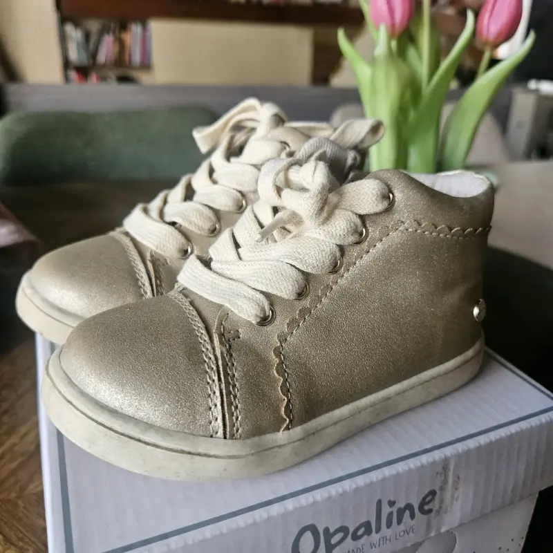 Zapato doradas para bebé Opaline talla 22 - 1