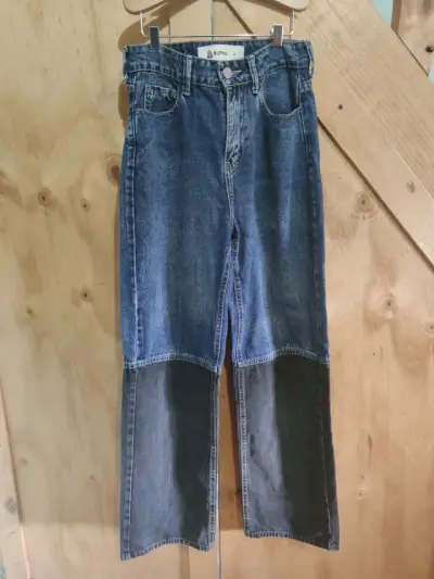 Jeans de mezclilla bicolor Rupha talla 36 - miniatura 1