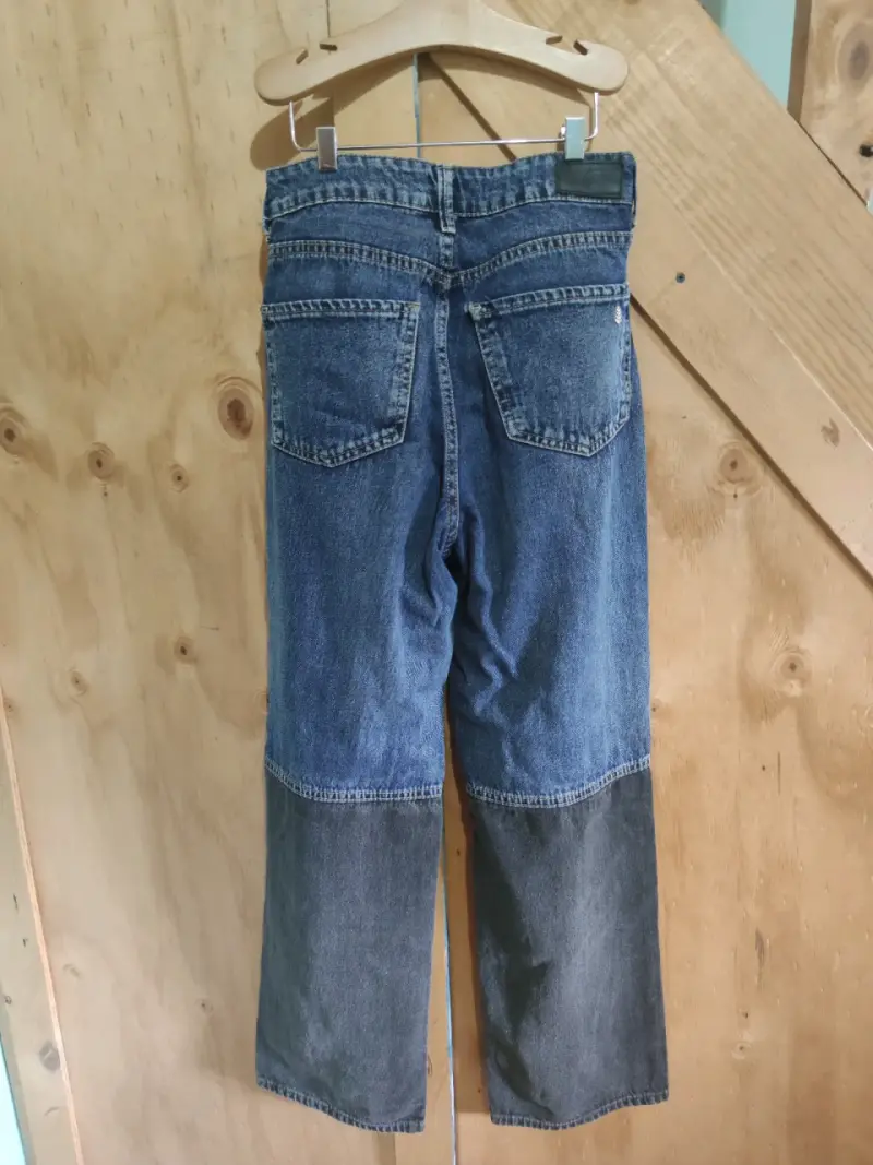 Jeans de mezclilla bicolor Rupha talla 36 - 2