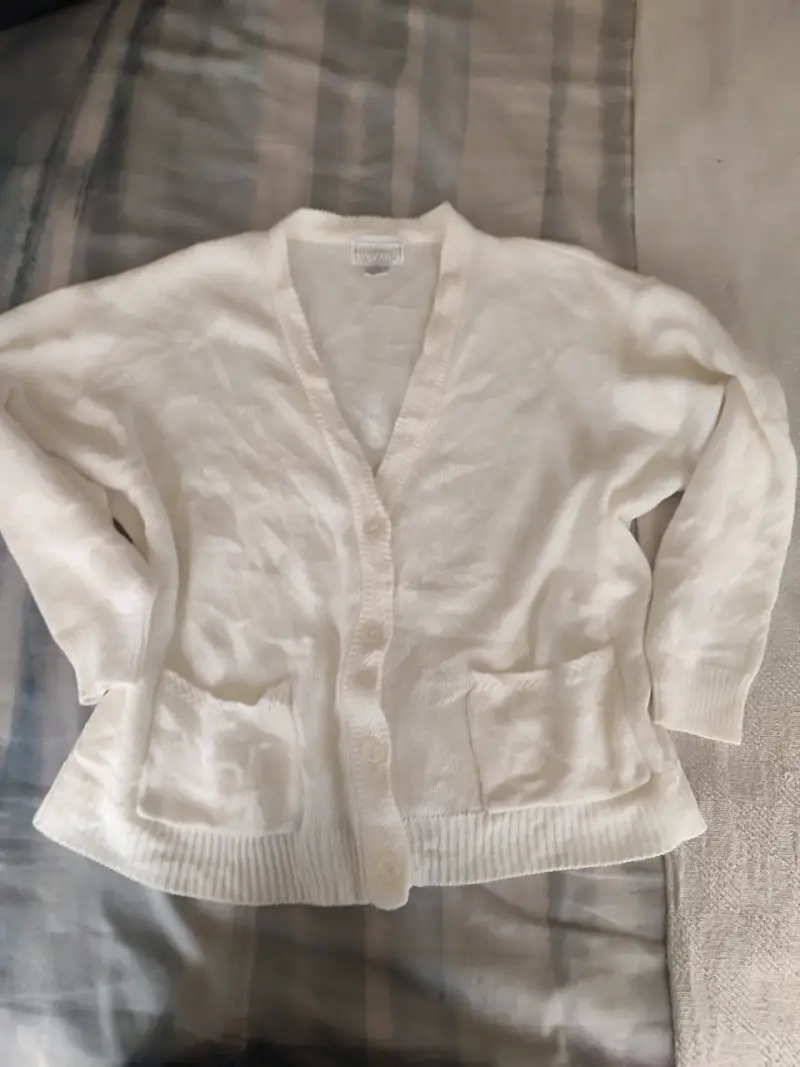 Cárdigan Blanco Talla 2XL - 1