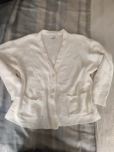 Cárdigan Blanco Talla 2XL - miniatura 1
