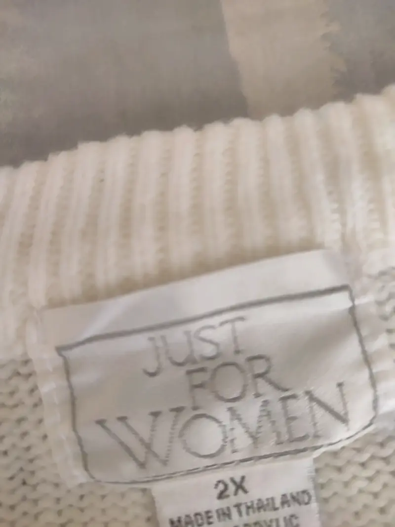 Cárdigan Blanco Talla 2XL - 3
